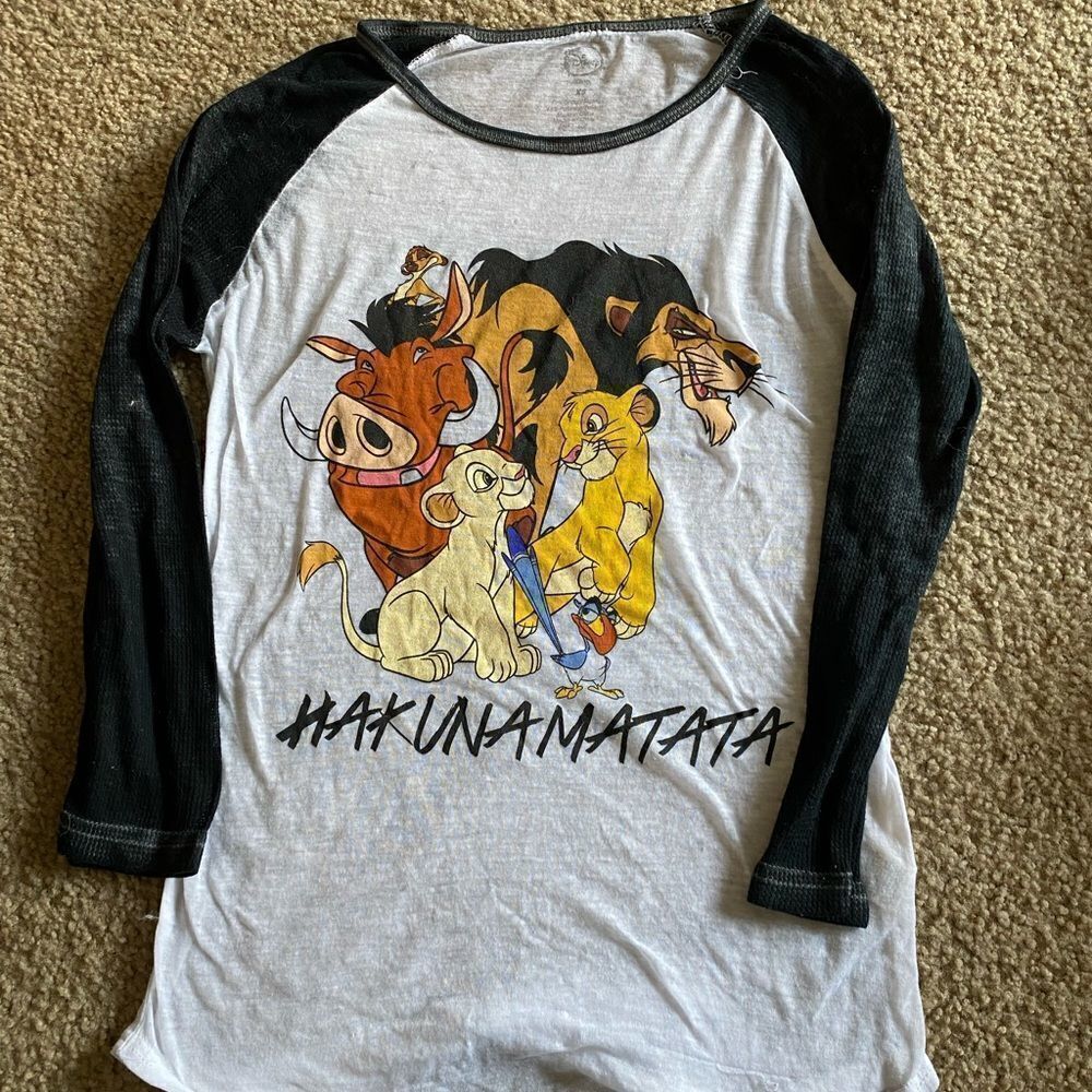 Womens Disney The Lion King Hakuna Matata Long Sleeve Tshirt